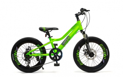 20" Велосипед HOGGER URBAN, Disk, рама алюминий, 7-ск, зеленый